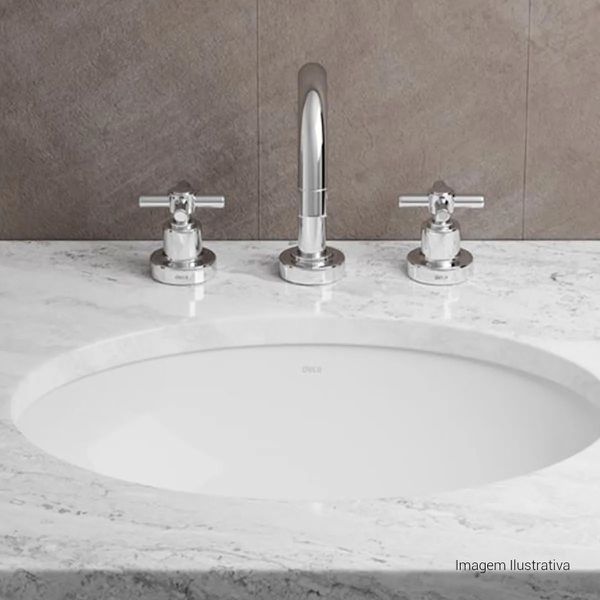 CUBA DE EMBUTIR OVAL 40X30CM BRANCO DECA