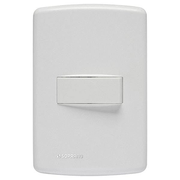 INTERRUPTOR HORIZONTAL SIMPLES 10A/250V 4X2 DUALE UP SOPRANO