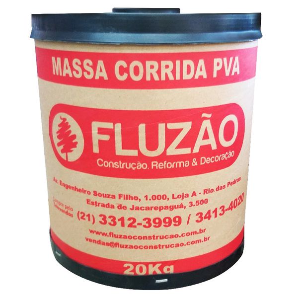 MASSA CORRIDA PVA BARRICA 20KG FLUZÃO