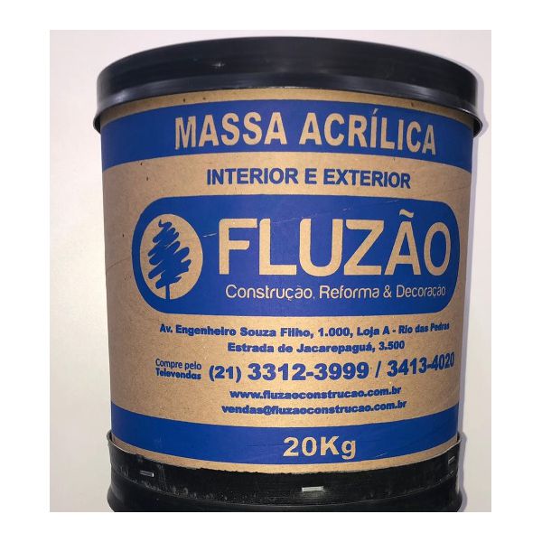 MASSA ACRÍLICA FLUZÃO BRANCA 20kg