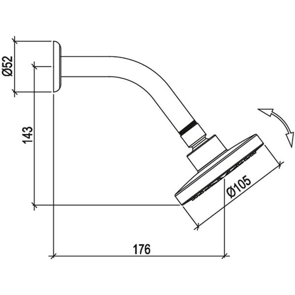 CHUVEIRO DUCHA LOREN ONE 7011 C16