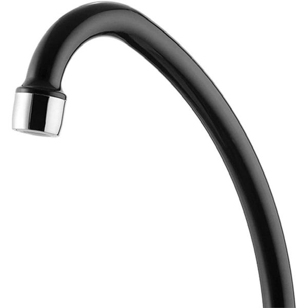 TORNEIRA COZINHA PAREDE BICA ALTA 1168 F31 PRETA E CROMADA LORENZETTI