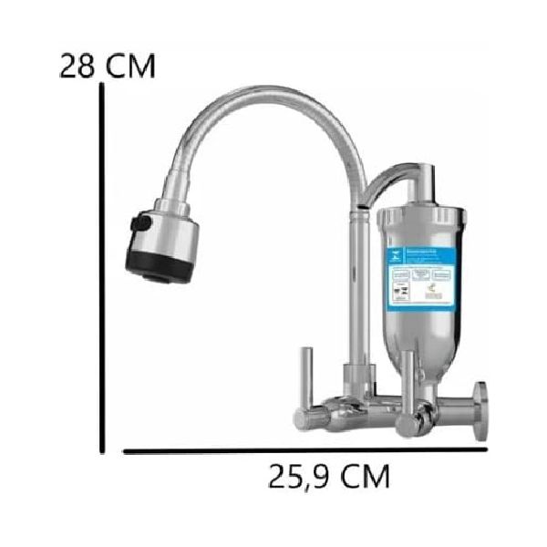 TORNEIRA COM FILTRO GOURMET C70 CROMADO