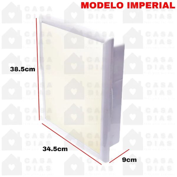 ARMÁRIO DE BANHEIRO IMPERIAL BRANCO COM ESPELHO