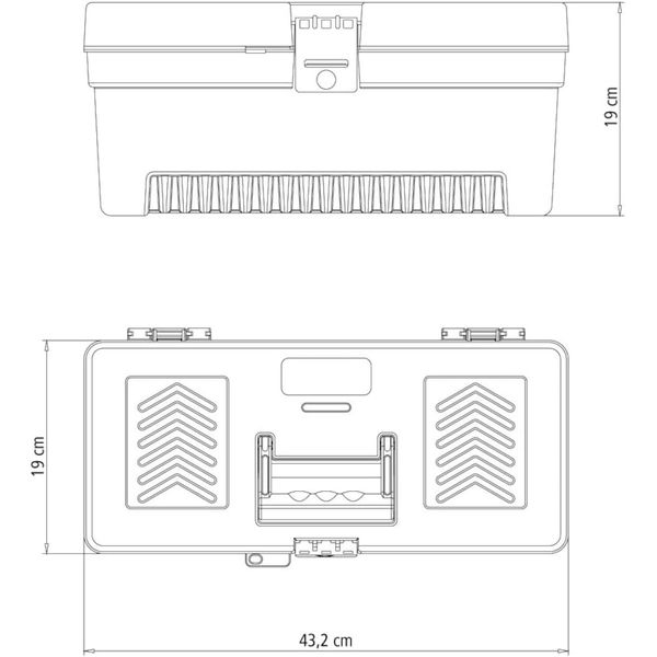 CAIXA FERRAMENTA PLASTICA 17 - TRAMONTINA