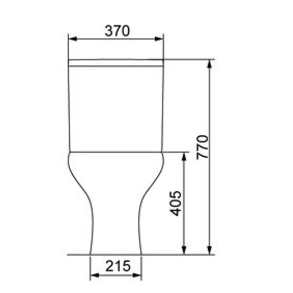COMBO VASO SANITARIO COM CAIXA ACOPLADA DUAL FLUSH LUNA BRANCO