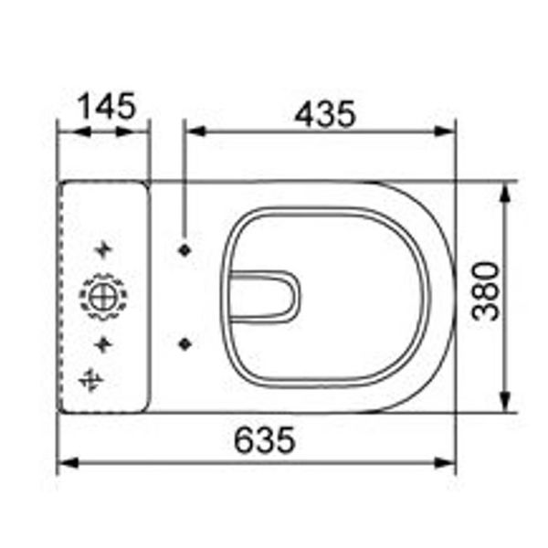 COMBO VASO SANITARIO COM CAIXA ACOPLADA DUAL FLUSH LUNA BRANCO