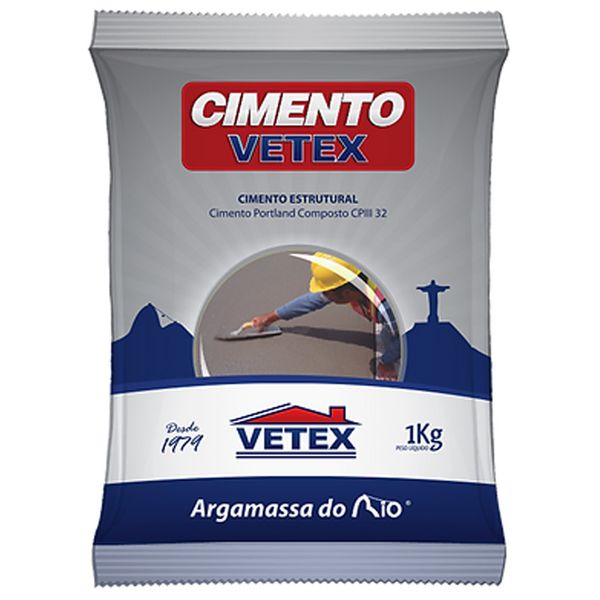 CIMENTO ESTRUTURAL CINZA VETEX 1KG
