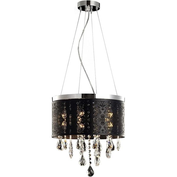 LUSTRE DUQUESA COROA PRETO FOSCO 5XG9 AVANT