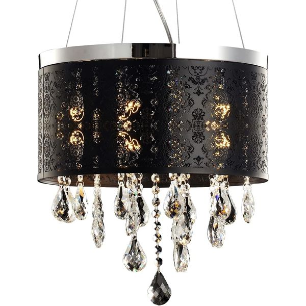 LUSTRE DUQUESA COROA PRETO FOSCO 5XG9 AVANT