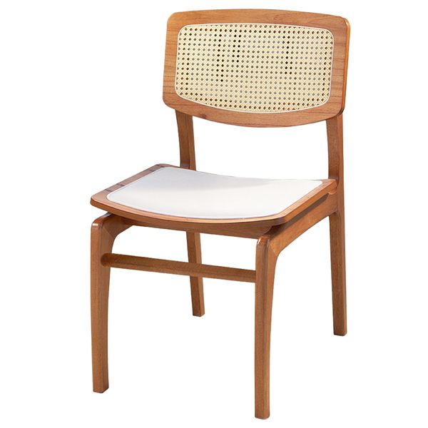 CADEIRA DE MADEIRA CINAMOMO PEROLA