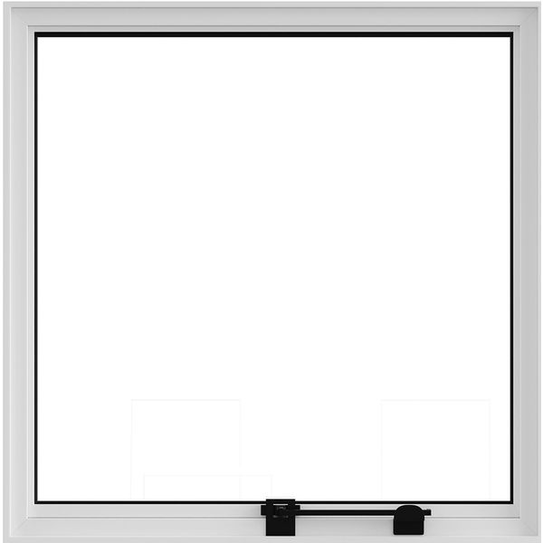 JANELA MAXIM-AR BRANCA DE VIDRO LISO 40X40CM LÍDER