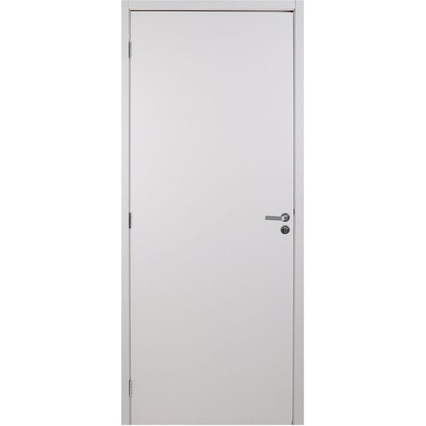 KIT PORTA PRONTA REGULAVEL MGM 215X74CM BRANCA DIREITA