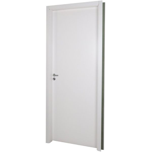 KIT PORTA PRONTA REGULAVEL MGM 215X84CM BRANCA DIREITA 