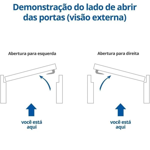 KIT PORTA PRONTA REGULÁVEL MGM 215X64CM MOGNO DIREITA 