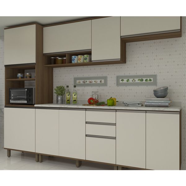 ARMÁRIO AÉREO DIANA 120 COM NICHO INFERIOR 