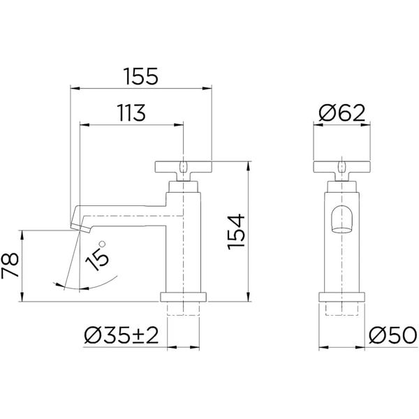TORNEIRA LAVATÓRIO DE MESA INVICTA CROMADO 
