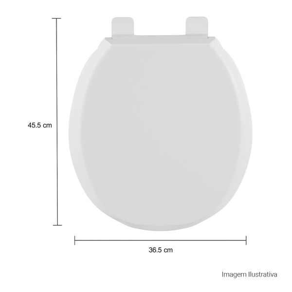 ASSENTO PLÁSTICO COM SLOW CLOSE IZY / RAVENA BRANCO