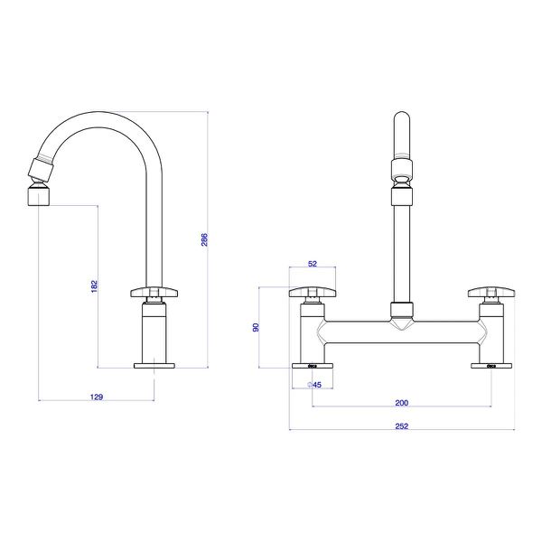 MISTURADOR PARA COZINHA DE MESA MAX 1256 C34 DECA