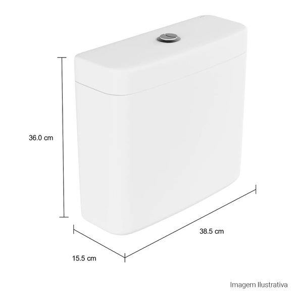 CAIXA ACOPLADA COM ACIONAMENTO DUO DUNA/VOGUE PLUS/ MONTE CARLO
