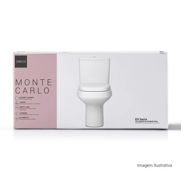 KIT VASO COM CAIXA ACOPLADA MONTE CARLO DECA 