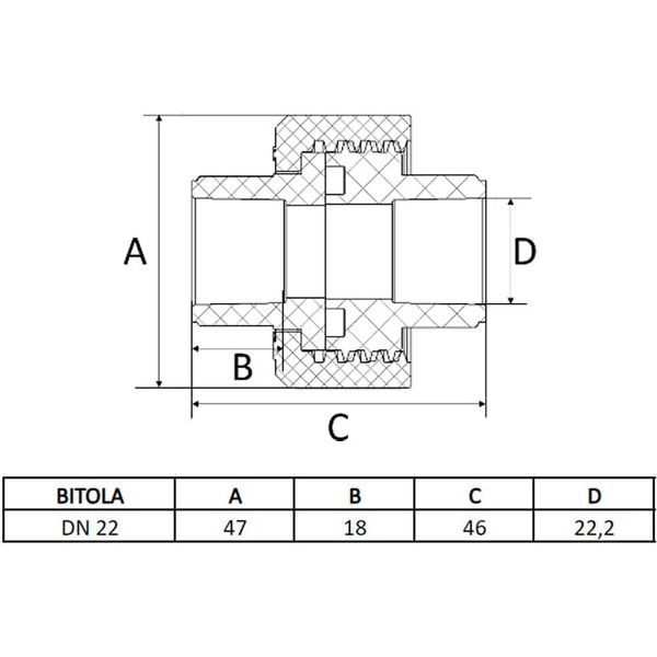 UNIAO SUPER CPVC 22MM - AMANCO