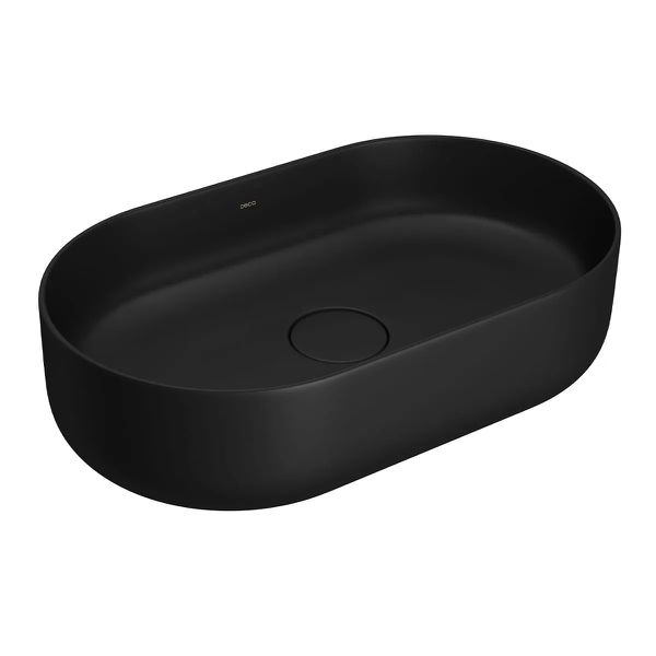 CUBA OVAL DE APOIO 50CM EBANO FOSCO DECA