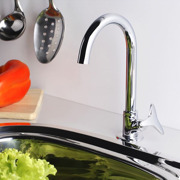 TORNEIRA DE MESA PARA COZINHA NOVA GYRO CROMADO