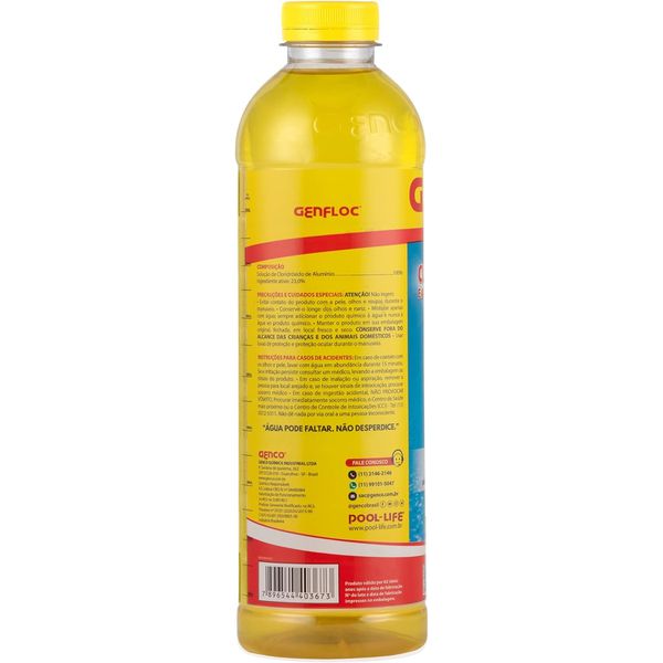 CLARIFICANTE E AUXILIADOR DE FILTRACAO GENCO 1L