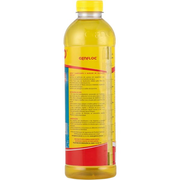 CLARIFICANTE E AUXILIADOR DE FILTRACAO GENCO 1L