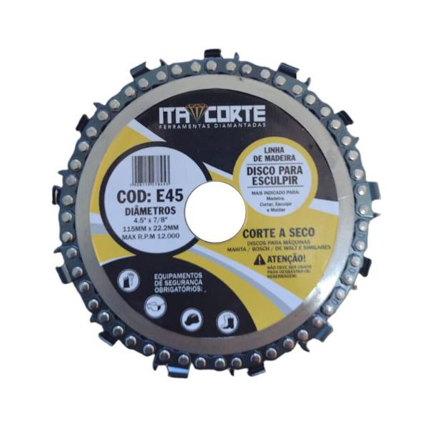 DISCO PARA ESCULPIR PROFISSIONAL 115MMX22,23