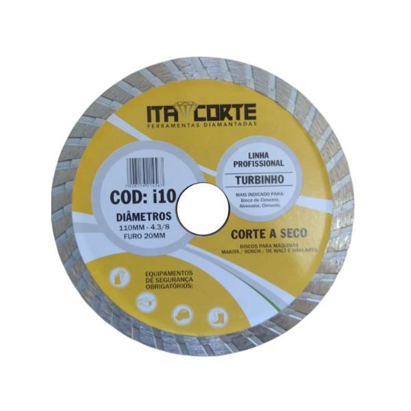 DISCO TURBINHO 110mm x 20mm