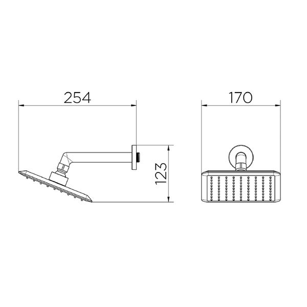 CHUVEIRO DUCHA DOCOLSLIM DE PAREDE