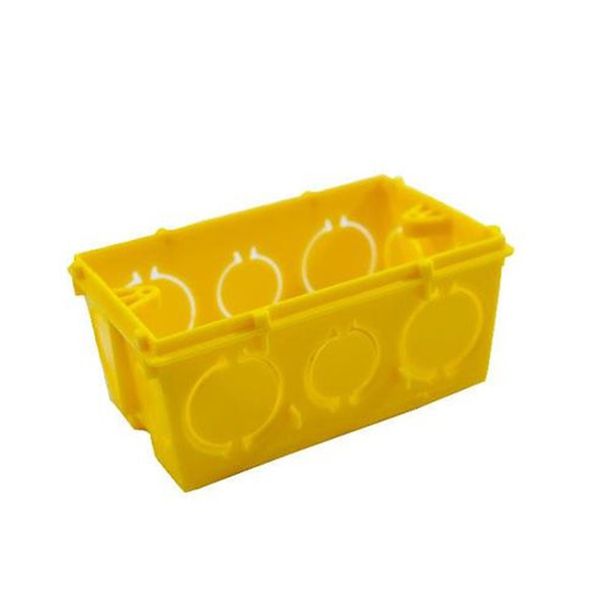 CAIXA DE LUZ 4 X 2 AMARELA ELETRODUTO FLEX - AMANCO