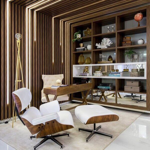 PAINEL RIPADO CANIS MODELO SLIM MARROM