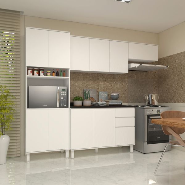 ARMÁRIO DORA 70 CM 1 PORTA BASCULANTE BRANCO SUPREMO 