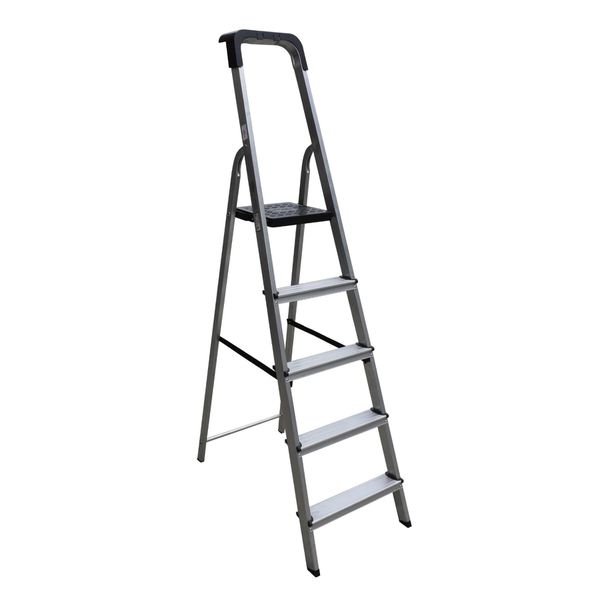 ESCADA DE ALUMÍNIO DOMÉSTICA PRO 5 DEGRAUS 