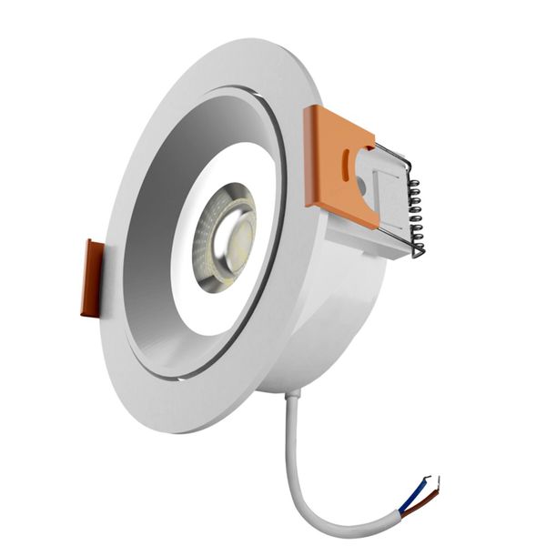SPOT DE EMBUTIR EASY LED 5W REDONDO COM LED DE LUZ BRANCA BIVOLT - BRONZEARTE