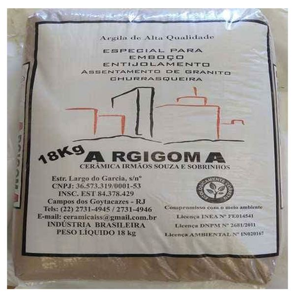 ARGIGOMA 18KG ARGILA PARA EMBOLSO