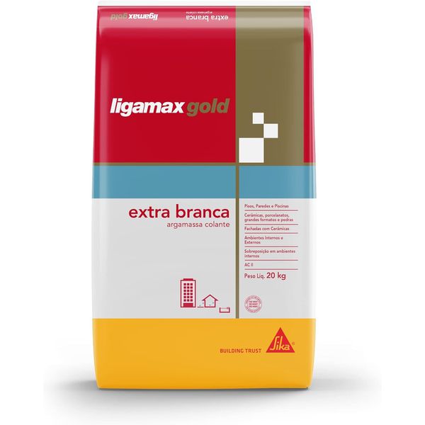 ARGAMASSA AC2 LIGAMAX GOLD EXTRA BRANCA 20KG