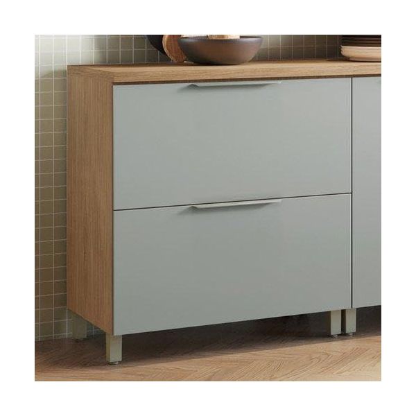 BALCÃO MARQUESA COM 1 PORTA BASCULANTE E 1 GAVETA NATURE VERDE NESHER 