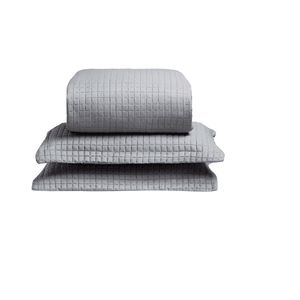 JOGO COBRE LEITO MILANO - CASAL / CINZA CROMO