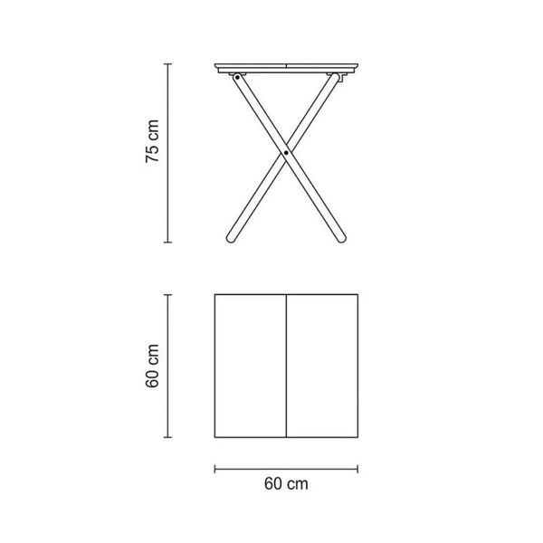 MESA DOBRAVEL LILLE EM MADEIRA TAUARI - TRAMONTINA