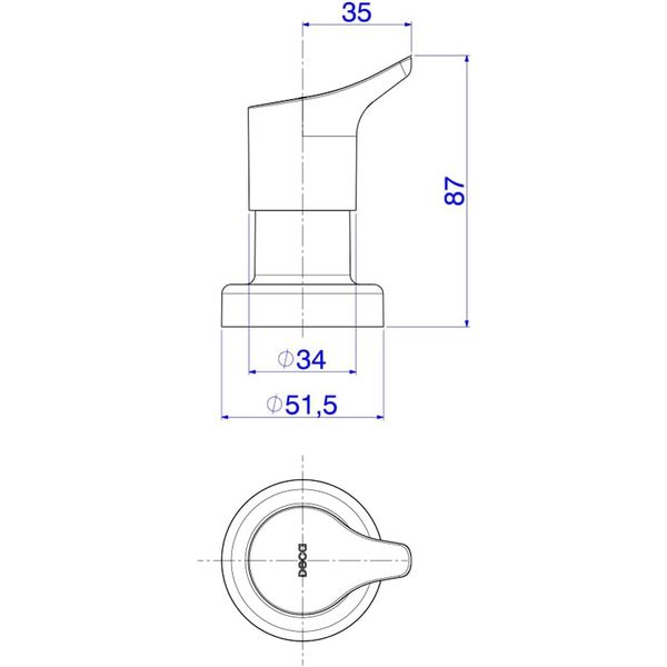 ACABAMENTO REGISTRO DE GAVETA GAMA CROMADO 1/2 E 1/4 - DECA
