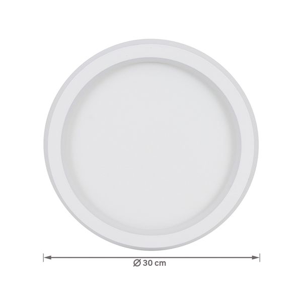 PLAFON LED SLIM REDONDO BRANCO 30CM - 3000K/4000K/6000K 30W - HEVVY
