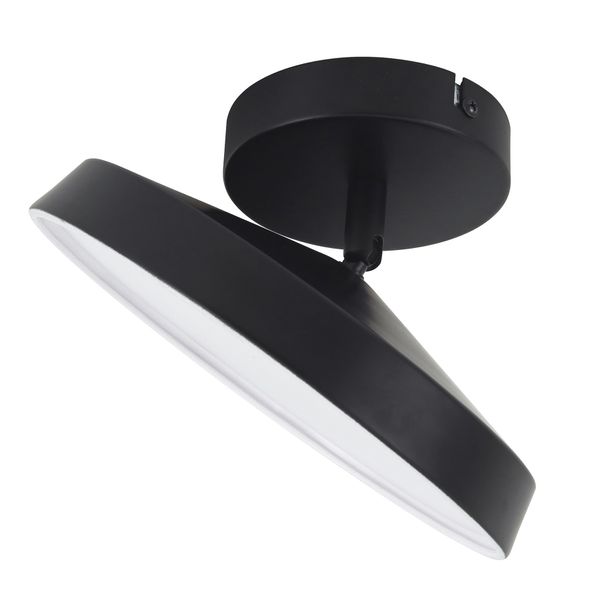 PLAFON LED REDONDO PRETO 23CM 3000K E 6000K 9W - 4000K 18W Hevvy