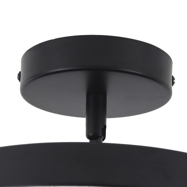 PLAFON LED REDONDO PRETO 23CM 3000K E 6000K 9W - 4000K 18W Hevvy