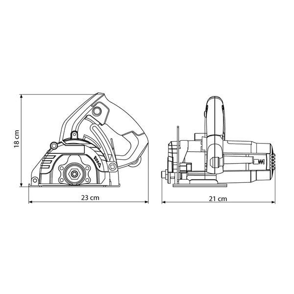 SERRA MARMORE 1200 W 4.3/8 127V TRAMONTINA