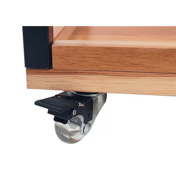 CARRINHO PARA CHURRASCO KOPER COM GAVETA E PEDRA