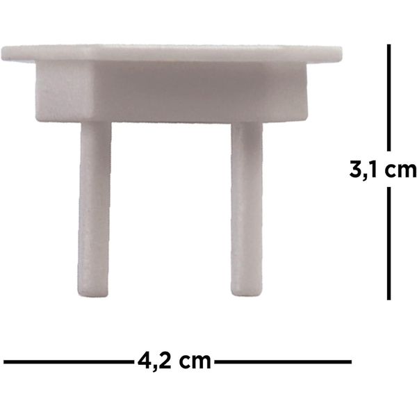 PROTETOR DE TOMADA BRANCO - 3 PEÇA